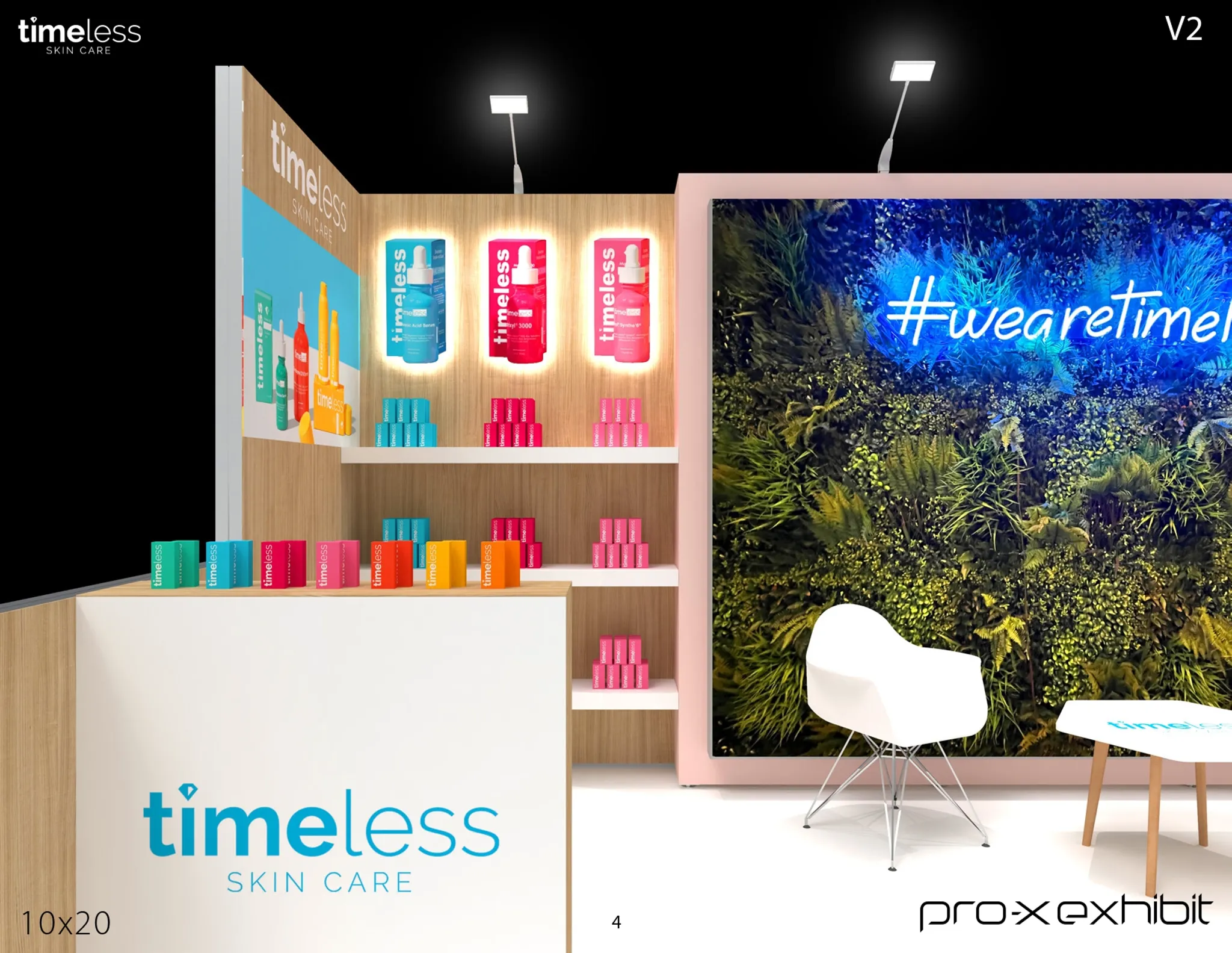 10x20 Peninsula booth design by Pro-X Exhibits